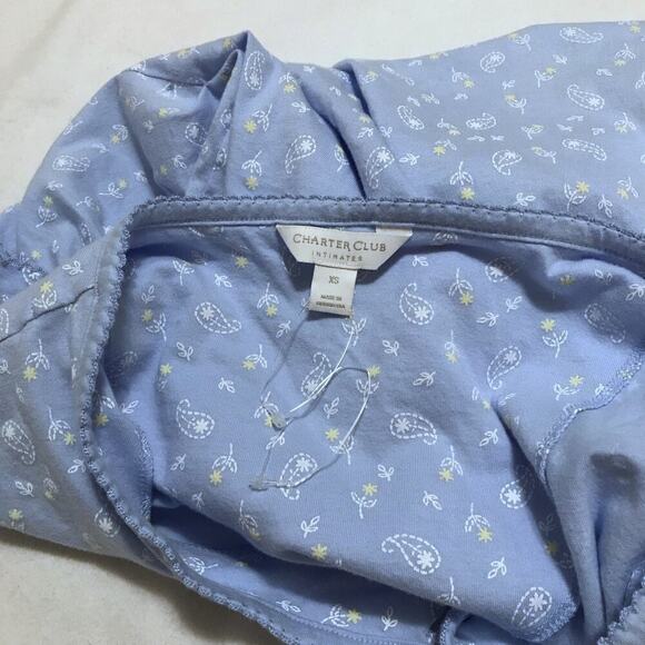 Charter Club NWOT Button Pajama Top Women XS - Picture 9 of 11